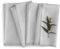Solino Home Hellgraue Leinenservietten, 50,8 x 50,8 cm, 100 % reines Leinen, Fransen, Stoffservietten, waschbar, für den Sommer, 4 Stück