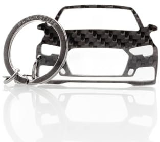 BlackStuff Porte-clés en fibre de carbone compatible avec RS3 8V 2018-2020 BS-4002, Noir, S, Noir , S