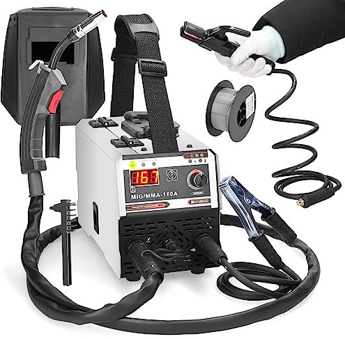 Sunydog 2-in-1-MIG-E-Hand-Schweißgeräte Kohlendioxidgas-geschütztes und manuelles Schweißen Mehrzweck-IGBT-Gleichstrom-Inverter-Schweißgeräte Eingebauter Drahtvorschubmechanismus