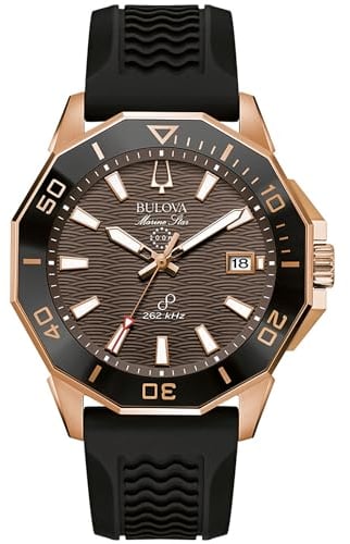 Bulova 98B421 Marina Star Uhr Herrenuhr Kautschuk Datum schwarz