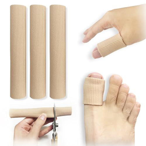 3 Pièces Protection Orteils en Silicone Découpable, Protections d'orteils en gel, Bandage Aux Orteils, pour Cors Callosités, Traitement des Oignons, Soulagement de La Douleur de Friction (3L).