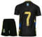 Gokaynex RND Al NASSR #7, 2024/2025 Spezielles Schwarz Kinder Trikot Mit Kurz, Fußball Neue Season (152,Schwarz)
