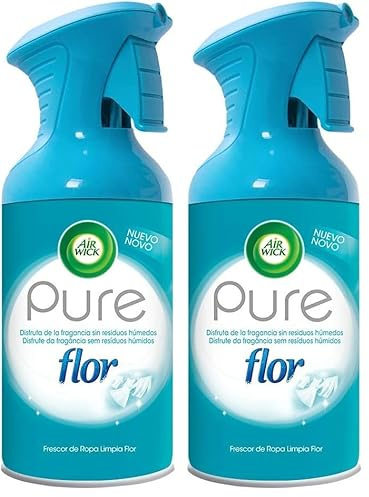 Air Wick - Ambientador aerosol, Aroma a Flor, 250ml (Paquete de 2)