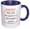 Tazas divertidas para zurdos, regalo para el día de los zurdos, taza de regalo divertida de broma de 325 ml, color azul