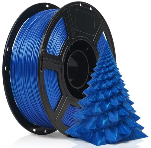 FLASHFORGE Xmasserie Rapid PLA-Filament Aurora Blau, Hochleistungs-3D-Druckerfilament max 500mm/s Druckgeschwindigkeit, Unvergleichlicher Brillanz, Funkelndem Finish und Ultraglatter Oberfläche
