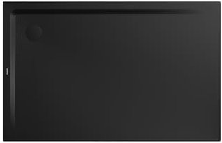 Kaldewei SUPERPLAN 1834-2, Duschwanne mit Wannenträger, 75x100cm, 383448040676, Farbe: schwarz matt 100