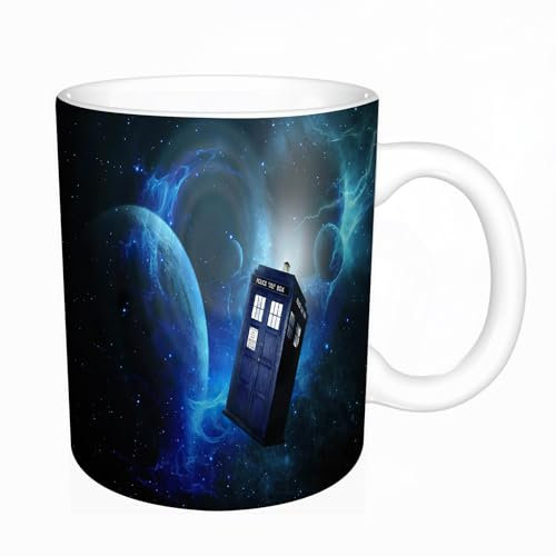 YFHJV Tazza in ceramica originale,11 once di tazze 330 ml,Stampa artistica con tema Doctor Who nello spazio del film,tazza divertente - decora la tua tazza