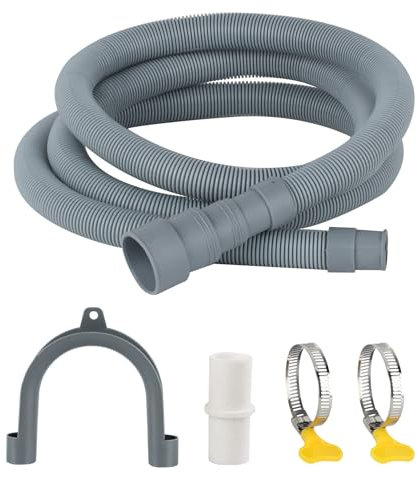 2 Mx30 mmAblaufschlauch Verlängerung,Ablaufschlauch Waschmaschinenschlauch Verlängerung,Waschmaschine Schlauch,Abwasserschlauch Spülmaschinen,Ablaufschlauch Schlauch mit Universal Schlauchverbinder