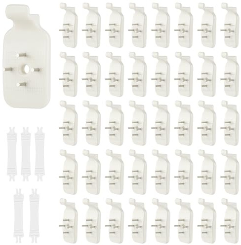 Ainiv 40 Piezas Ganchos Invisibles, Ganchos para Colgar Marco | Cuelga Facil Cuadros sin Clavos, para Colgar Cuadros Espejos Obras de Arte Paneles Decorativos Relojes