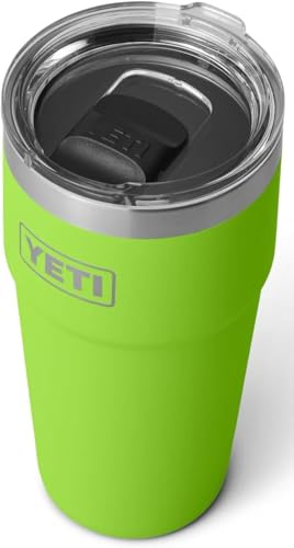 YETI Rambler - Tazza impilabile da 591 ml, con coperchio Magslider rimovibile, in acciaio inox, isolamento sottovuoto, Venom