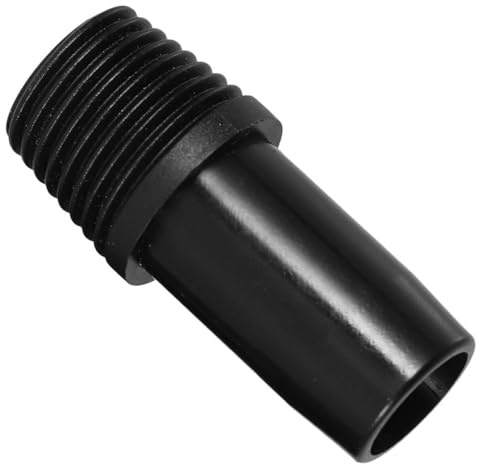 VILLCASE Threaded Broom Handle Adapter Black Metal German Threaded Tip Replacement for Mop and Pool Broom Extension Pole Tool Handle Grip, 1pcs Suitable for Cleaning Equipment