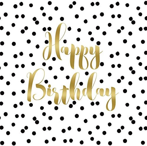 PPD Birthday Konfetti 20 Servietten, Tischservietten, Stoff, weiß/grün, 33 x 33 cm, 1332430