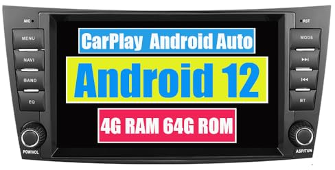 RoverOne Auto Multimedia Player für Mercedes-Benz E Class W211 E200 E180 CLK W209 W463 G500 CLS350 mit CarPlay Android Stereo Autoradio GPS Navigation Bluetooth