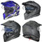 RX-967 Crosshelm Integralhelm Quad Cross Enduro Motocross Offroad Helm rueger, Größe:L (59-60), Farbe:Matt Schwarz