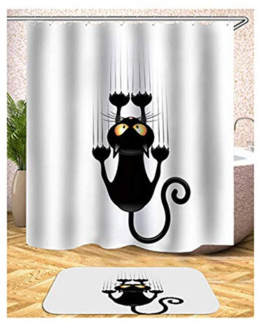 Daesar Tenda Doccia Impermeabile Antimuffa Tende Bagno Finestra Tenda per Doccia in Tessuto Tenda Vasca Antimuffa 180x200CM