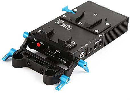 Fotga DP500III CCUPS Uninterrupted V Mount Power Supply Plate for Sony BP Battery A7II A7RII A7SII A7III A7RIII A9 GH3/4/5/5s Canon 5D II III IV 70D 6D Nikon DSLR Camera,Monitor, EVF,15mm Rod Clamp