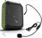 Amplificador de voz portátil con auriculares con cable, micrófono de 18 W 4400 mAh, amplificador de cintura recargable IPX5 impermeable Bluetooth Mini Pa altavoz para profesores, entrenadores,