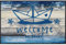 Salonloewe Papierschiffchen Fußmatte waschbar 050 x 075 cm Fußabtreter Schmutzfangmatte maritim nordisch Seestern Welcome willkommen