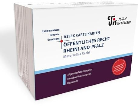 ASSEX Karteikarten ÖR Baden-Württemberg - Materielles Recht: Allgemeines Verwaltungsrecht, besonderes Verwaltungsrecht & Prozessrecht (Assessor Karteikarten Baden-Württemberg)