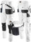 Brixton Malerhose 2in1 Arbeitshose Arbeitsshorts Gartenhose Montagehose Sicherheitshose Shorts Hose weiß (50)