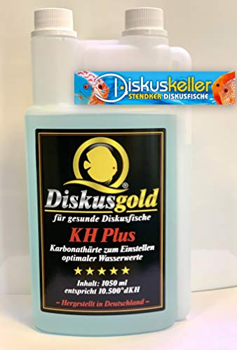 Diskusgold KH Plus 1050ml - Präzise die Karbonathärte erhöhen - Stabilisiert den pH-Wert im Aquarium