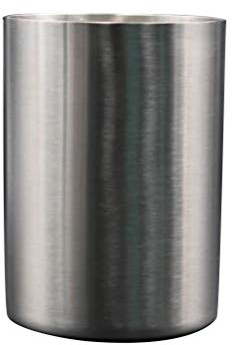 304 Edelstahl Zahnputzbecher Wasserbecher Getränke Bierbecher für Zuhause Party Reisen (Silber, 300 ml) Partyzubehör