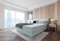 Best for Home Boxspringbett Polsterbett Sawana mit Bonellfederkern-Matratze und Topper Schlafzimmer (Blaugrau, 180x200cm)
