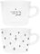 Bastion Collections Teeglas Set A CUP OF TEA makes me smile & Trees 2tlg. versch. Motive BC TumblerTea Gedeckter Tisch Küche, Klar, Schwarz