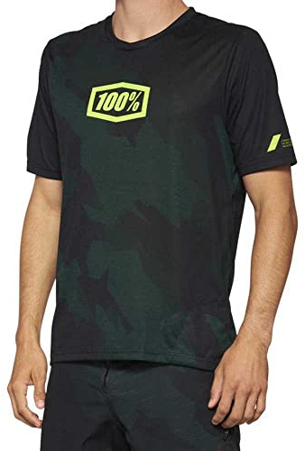 100% AIRMATIC LE Short-Sleeved Jersey Black CAMO - M