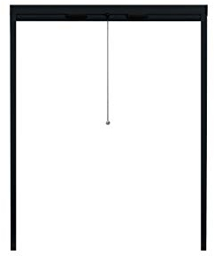 APANA - Fliegengitter Rollo für Fenster bis 100 cm x 160 cm - ausziehbarer Insektenschutz Fenster zum Zuschneiden gegen Fliegen, Insekten und Mücken - Insektenschutzrollo Fenster (Anthrazit)