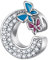 LNQOBU Ciondolo con Lettera Dell'alfabeto in Argento Sterling 925 Charm Bead con A-Z Pendente con Zirconia 5A Compatibile con Pandora e Europei Bracciale Collane da Donna