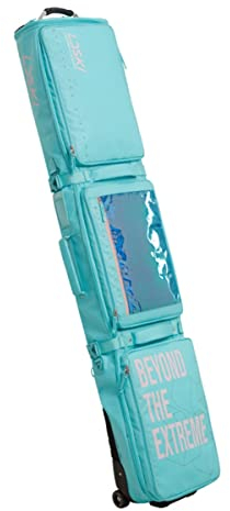 Snowboardtasche Mit Rollen, wasserdichte TPU Single/Double-Board Roller Skitasche, Reisetasche Für Snowboard Und Snowboardschuhe, Für Wintersport Air Travel (Color : Blue 2, Size : 168cm)