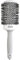 Olivia Garden Expert Blowout Shine – Blanc & Gris - 55 - Brosse ronde en céramique antistatique pour brushing brillant et sans frisottis