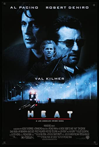 Heat Poster A3 - Filmkunstposter in verschiedenen Größen für Wohn- oder Schlafzimmerideen. Randlose Kultfilmbilder, klassische ikonische 70er, 80er, 90er Jahre, Vintage-Retro-Wanddekoration, Bilder,