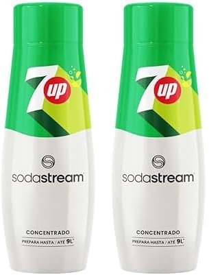 SodaStream Concentré 7Up pour Machine à Eau Pétillante | Préparez jusqu'à 9 Litres de 7Up en Quelques Secondes, Goût Original, 440ml (Lot de 2)