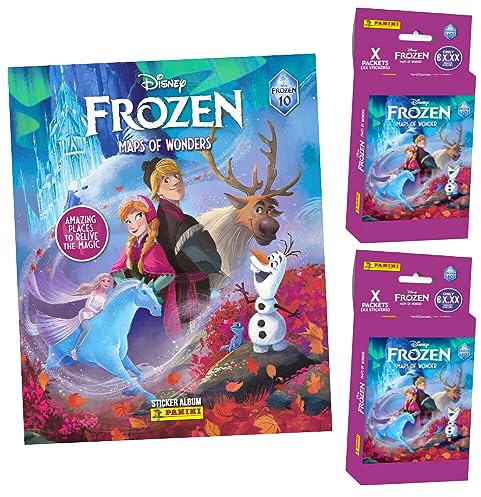 Panini Die Eiskönigin Sticker - Frozen Reise voller Wunder (2023) - 1 Album + 2 Blister Sammelsticker