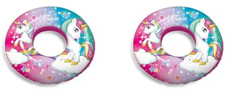 Mondo Toys - Unicorn Swim Ring - Aufblasbarer Schwimmring - Schwimmring - ideal für Jungen/Mädchen - verwendbar im Schwimmbad/Meer - 16778 (Packung mit 2)