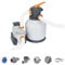 Bestway Flowclear 2200 Gallon Sand Filter Pool Pump with Adapters for 300 to 11,200 Gallon Above Ground Swimming Pools, Sand Sold Separately