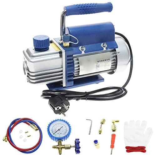 Refrigerant Vacuum Pump Kits FY-1H-N HVAC Refrigeration 1P fixed frequency for Household Air Conditioning with Manifold Gauge CAIHUA