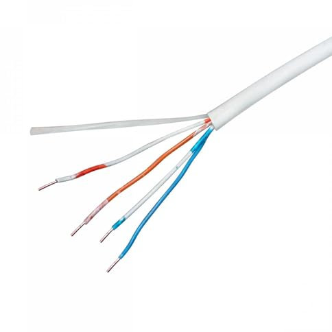 CEW COLCHESTER ELECTRICAL WHOLESALE LTD 2 Pair 4 Wire Phone Telephone BT Cable Wire 4 Core ***SOLD PER MTR***