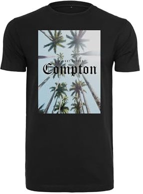 Mister Tee Herren Compton Palms Tee Black, XS