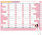 JOFONY Planning mural 2024-2025 avec autocollants Rose Format A1 Grand (85 cm x 62 cm)