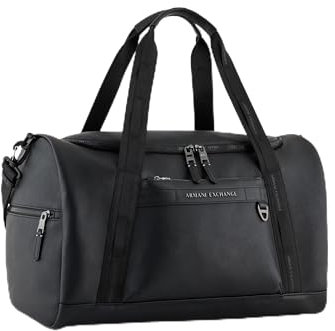 Armani Exchange Tulum Holdall, nero, nero, Tulum Borsone