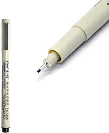 QINZTON Professionelle Zeichenstifte 10 verschiedene Stiftspitzen Mehrzweck-Zeichenstift zum Skizzieren technischer Zeichenstifte Schwarze Stifte Fineliner Stifte Set