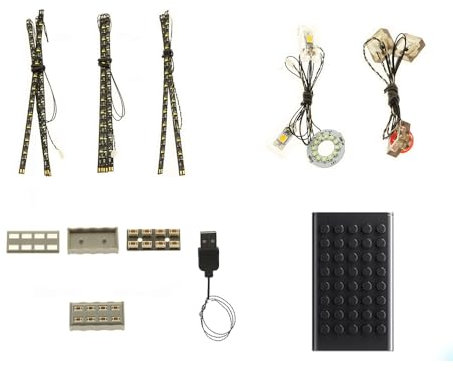 MENZAVA Luz Compatible con Lego 76295 Helitransporte de los Vengadores - Kit de iluminación LED para el Modelo de Bloques de construcción (Modelos NO Incluido)