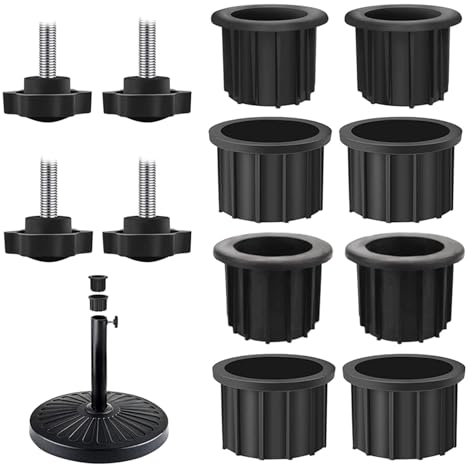 Csnbfiop Base Multiusos para Sombrillas Base Soporte para Sombrillas Hierro Fundido 12 Uds con Antioxidantes para Espacio