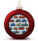 Weihnachtsbaumschmuck, Cartoon-Zug-Weihnachtskugel-Dekorationsset, Weihnachtsbaumschmuck für Urlaubsdekoration