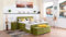 Boxspringbett Terz 240x220, DS-Apfelgrün, 7-Zohnen Taschenfederkernmatratze, Komfortschaum - Inklusive Aufbau - Deutscher Hersteller