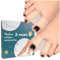 HALUTO Hallux Valgus Korrektur Zehenspreizer 4 Stück - Effektiver Hallux Valgus Schutz - Zehentrenner Hallux Valgus für zwei Zehen - Silikon Schutz Komfort und Ausrichtung - S