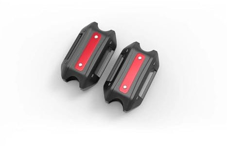 ONDAWR Motorrad-Stoßstangen-Rahmenschutz Für Aprilia Für Tuono 660 RS660 RS 660 2020 2021 25 Mm Motorrad-Sturzbügel Stoßstange Motorschutz Schutz Dekorativer Block Motorschutz-Rahmenschutz(Rot)